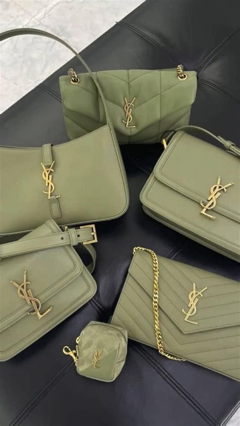 army green ysl bag|YSL sage green bag.